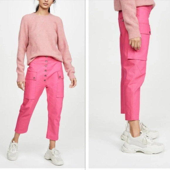 TRE by Natalie Ratabesi The Anneke Pink Azalea Pants 0 $1,155 - Picture 2 of 7